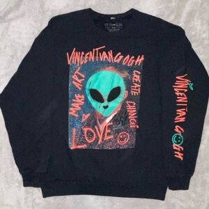 Black Alien Crew Neck